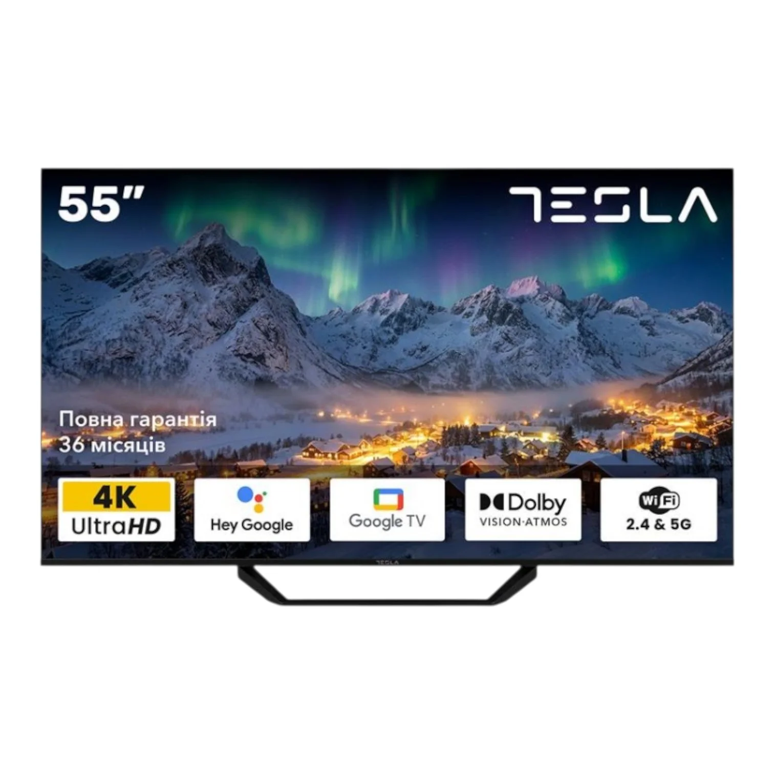 Телевізор 55" Tesla 55E655BUS (4K, SmartTV) NEW 00-00017450